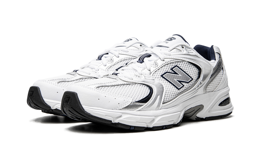 NEW BALANCE 530 WHITE SILVER NAVY — Stock 