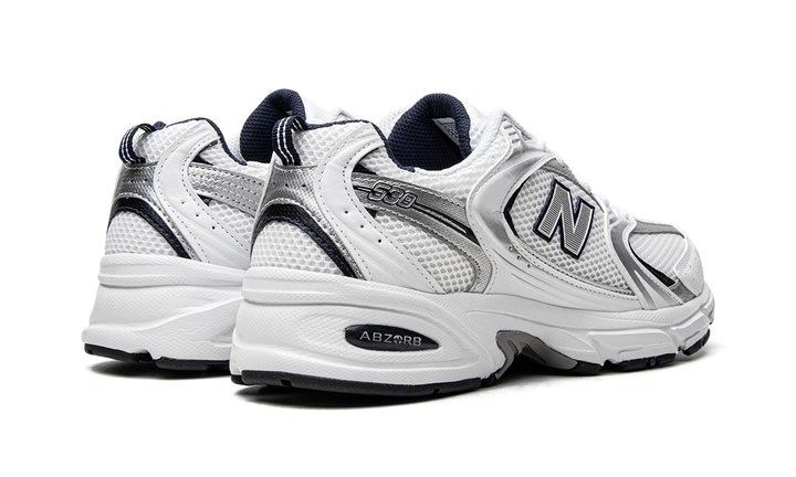 NEW BALANCE 530 WHITE SILVER NAVY — Stock 