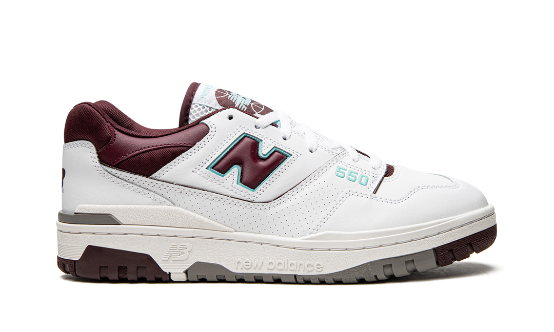 NEW BALANCE 550 BURGUNDY CYAN