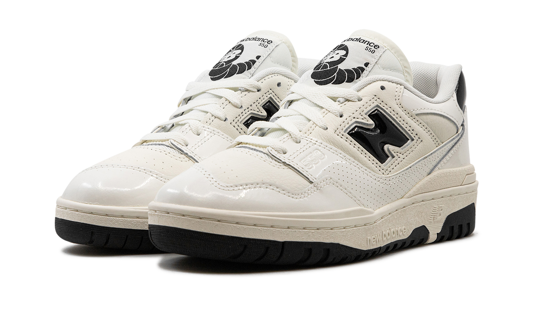 NEW BALANCE 550 SEA SALT BLACK PATENT