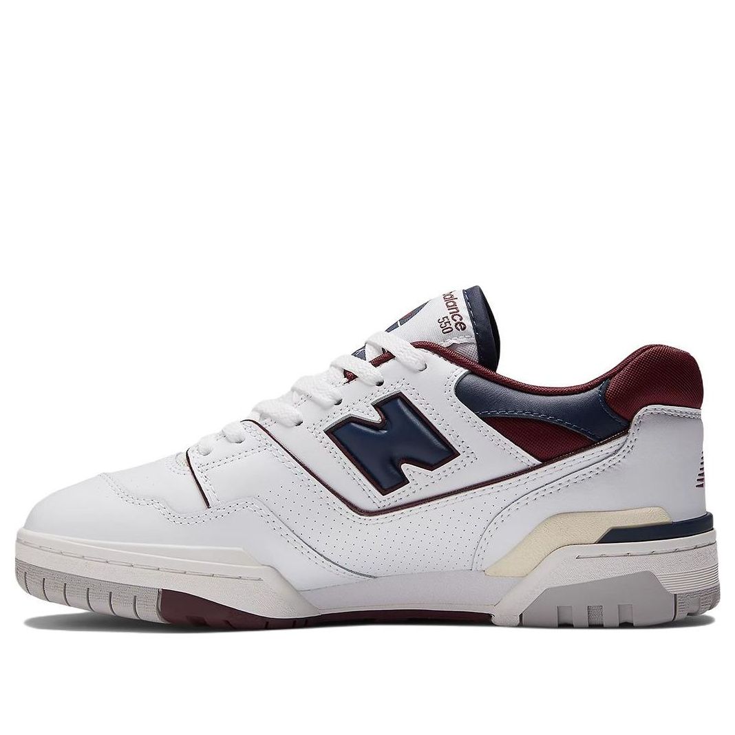 NEW BALANCE 550 WHITE BEIGE BURGUNDY NAVY