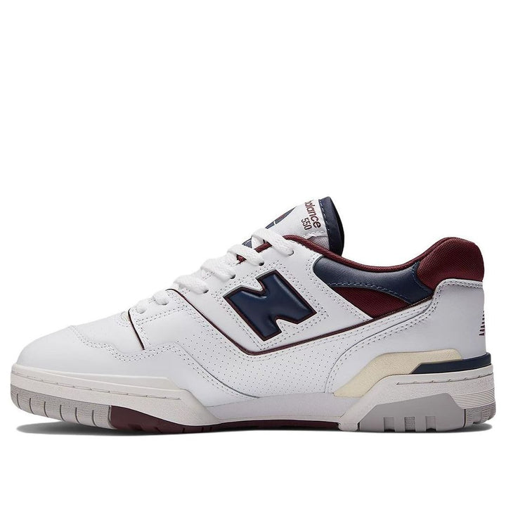 NEW BALANCE 550 WHITE BEIGE BURGUNDY NAVY