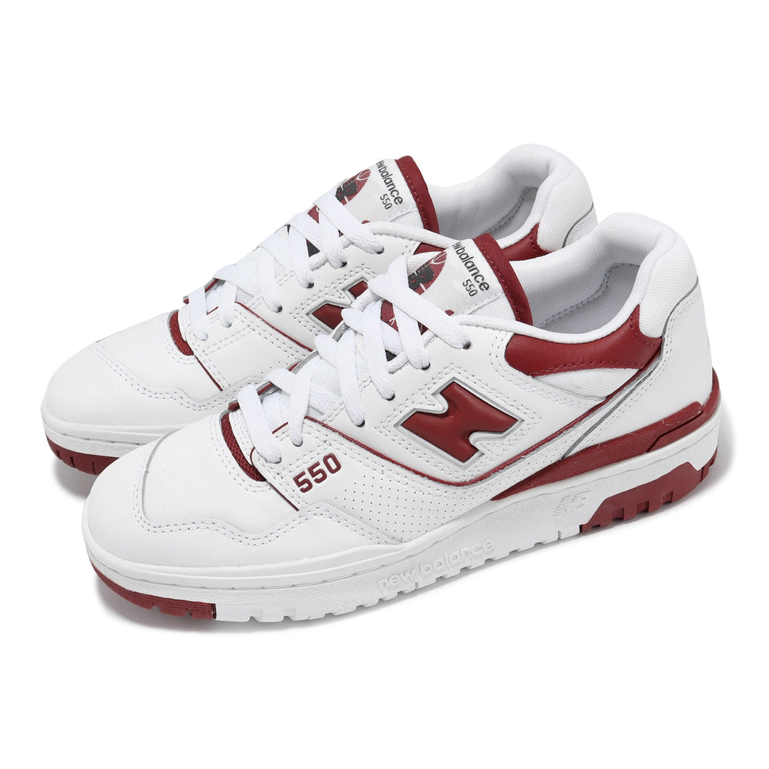 NEW BALANCE 550 WHITE BRICK RED WOMENS