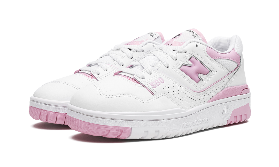 NEW BALANCE 550 WHITE BUBBLEGUM PINK WOMENS