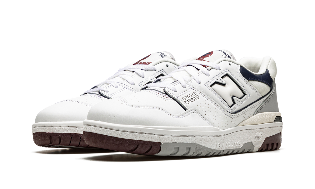 NEW BALANCE 550 WHITE BURGUNDY NAVY