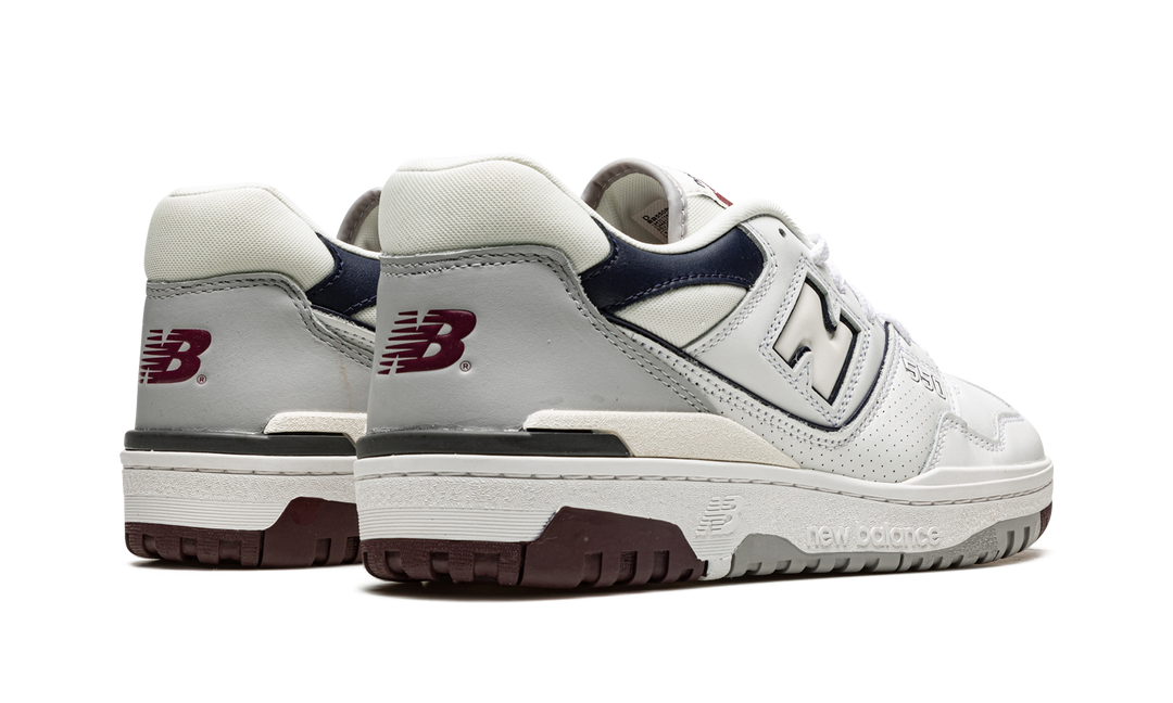 NEW BALANCE 550 WHITE BURGUNDY NAVY