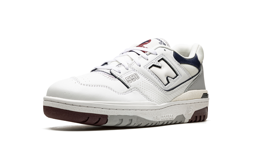 NEW BALANCE 550 WHITE BURGUNDY NAVY