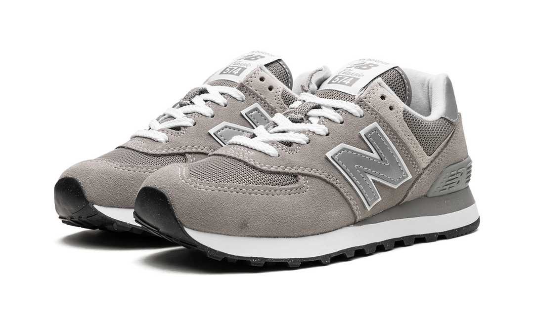 NEW BALANCE 574 CORE GREY WHITE WOMENS