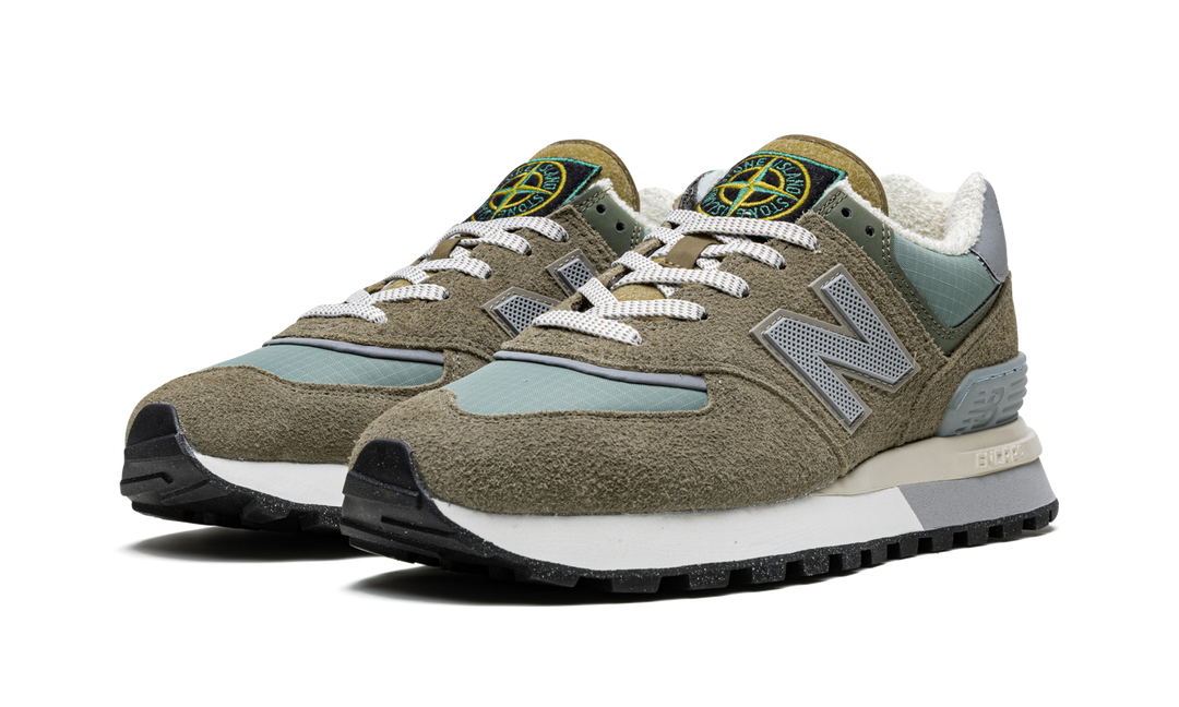 NEW BALANCE 574 X STONE ISLAND OLIVE GREEN