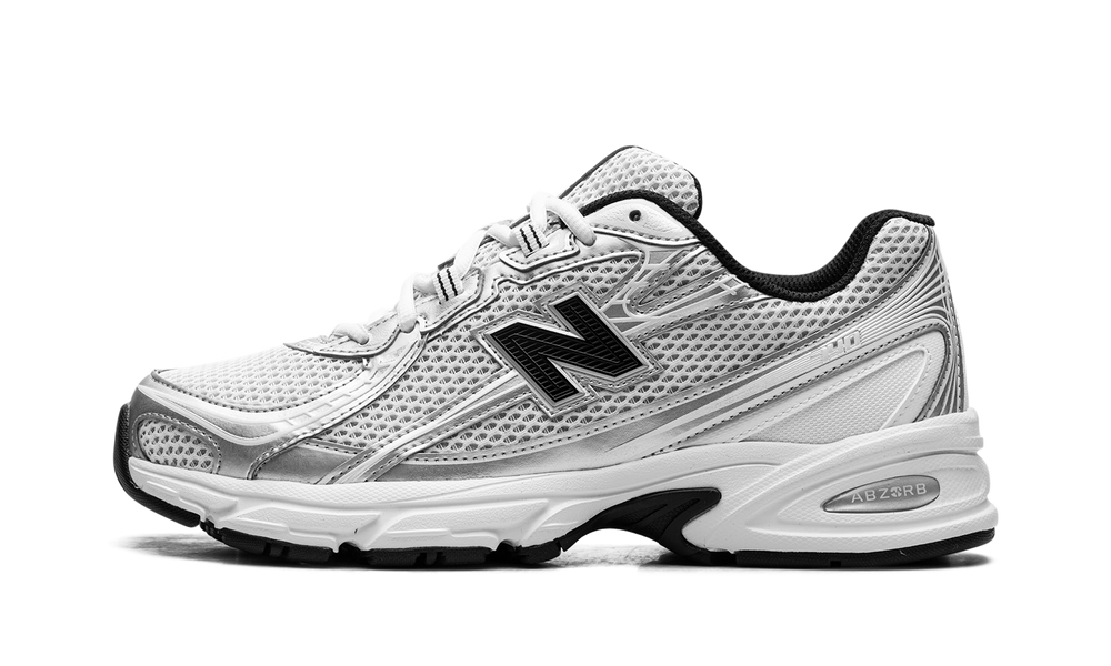 NEW BALANCE 740 WHITE SILVER METALLIC NAVY — Stock #2