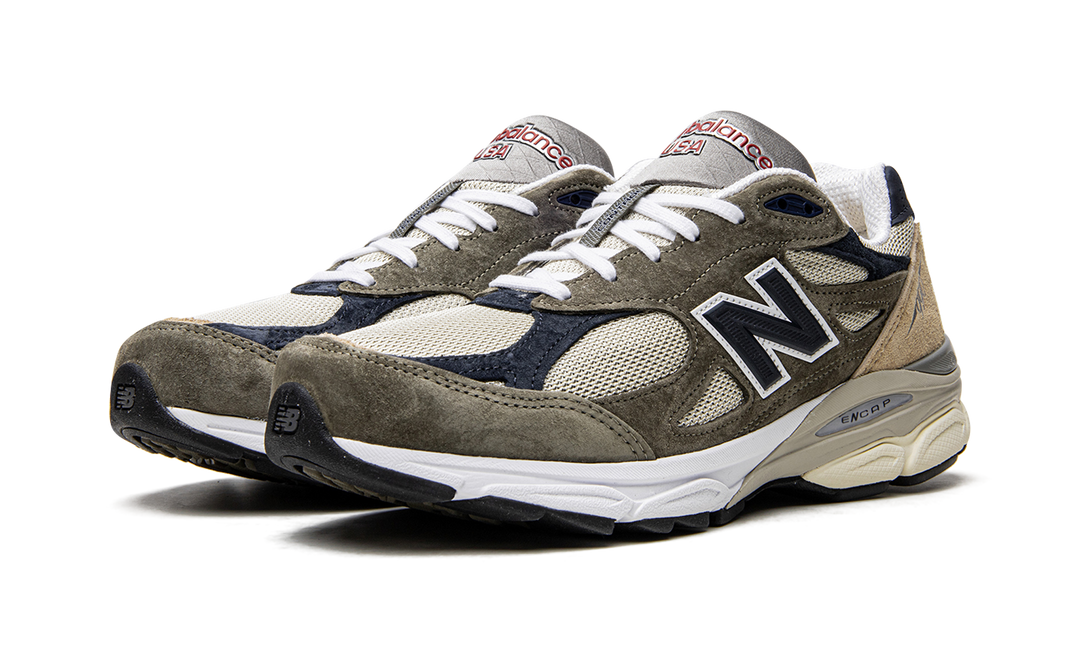 NEW BALANCE 990V3 MADE IN USA X TEDDY SANTIS OLIVE