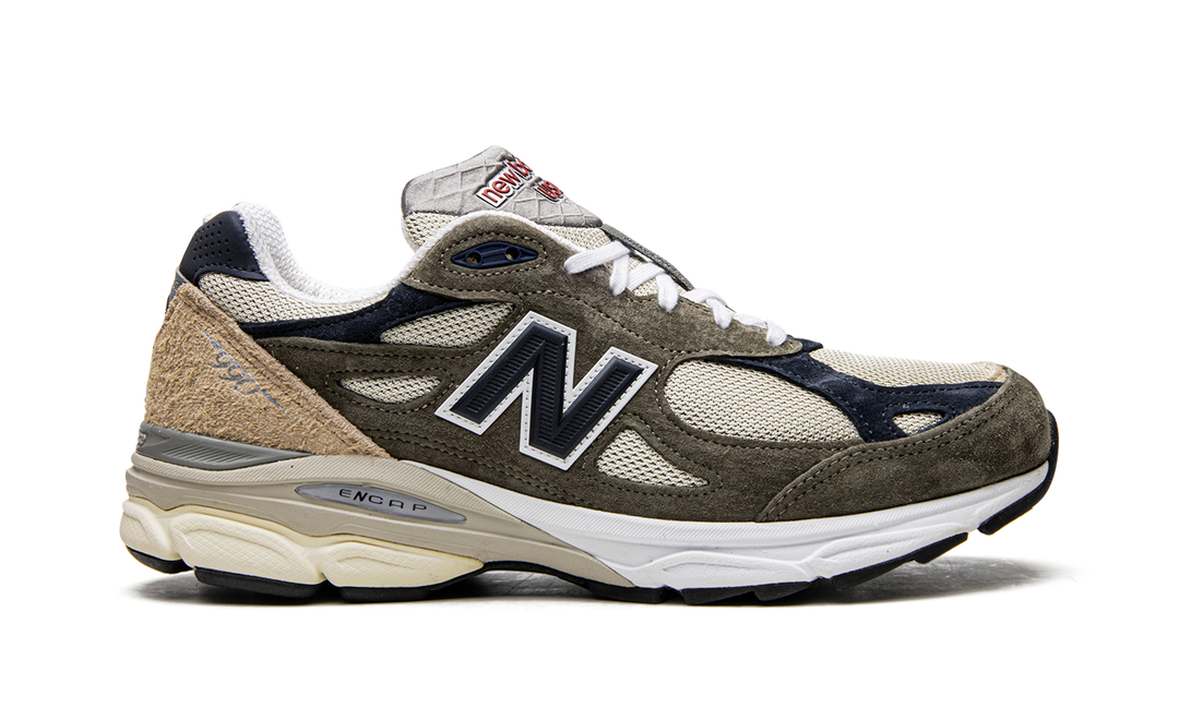 NEW BALANCE 990V3 MADE IN USA X TEDDY SANTIS OLIVE