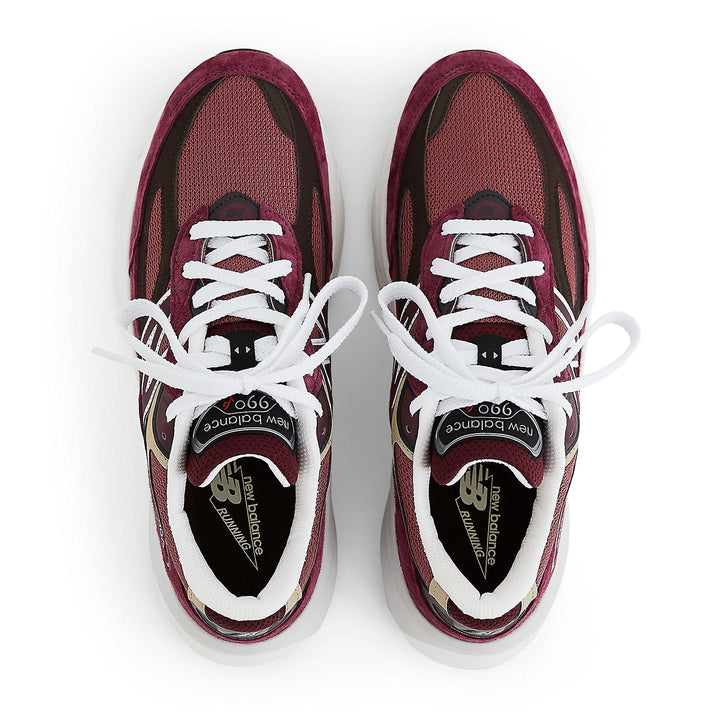 NEW BALANCE 990V6 MIUSA TEDDY SANTIS BURGUNDY TAN