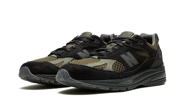 NEW BALANCE 991V2 X STONE ISLAND BLACK OLIVE