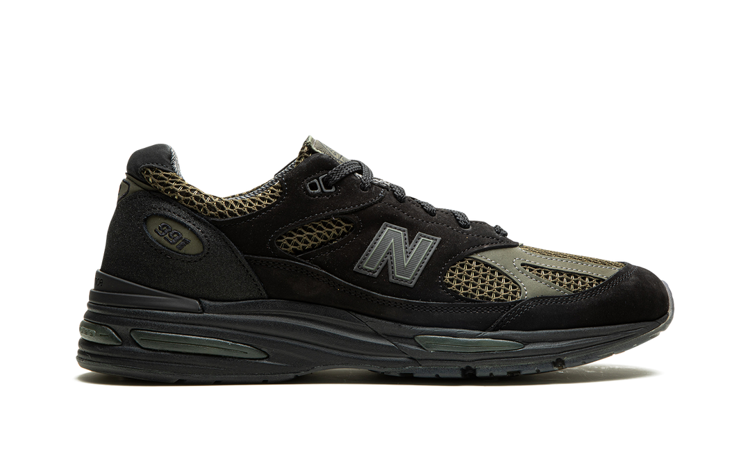 NEW BALANCE 991V2 X STONE ISLAND BLACK OLIVE