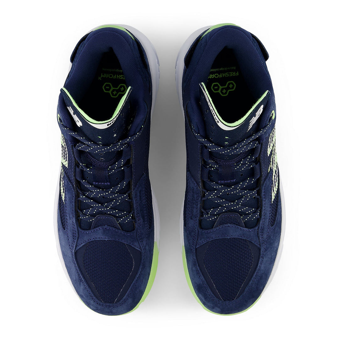 NEW BALANCE FRESH FOAM BB V2 NAVY BLEACHED LIME GLOW