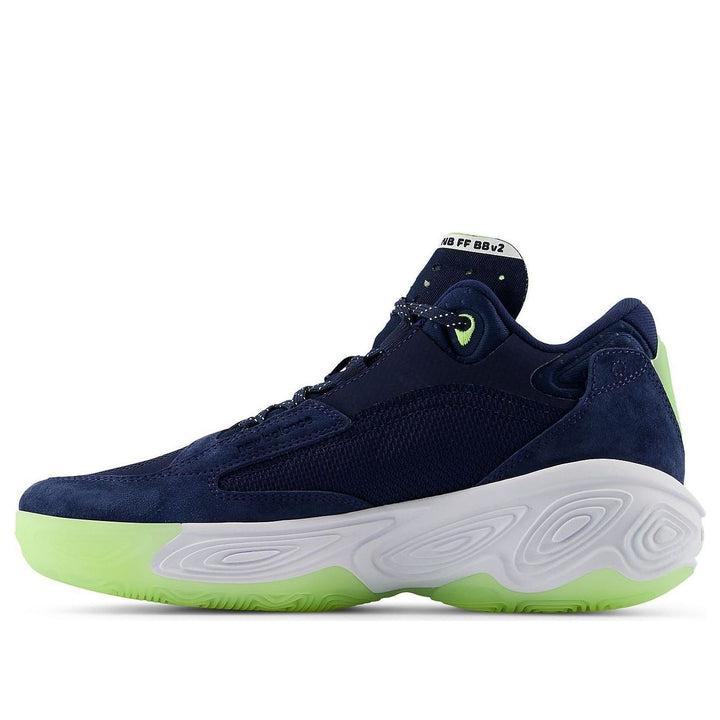 NEW BALANCE FRESH FOAM BB V2 NAVY BLEACHED LIME GLOW