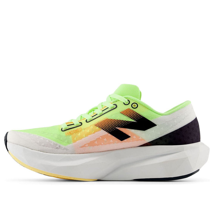 NEW BALANCE FUELCELL REBEL V4 WHITE BLEACHED LIME GLOW WOMENS