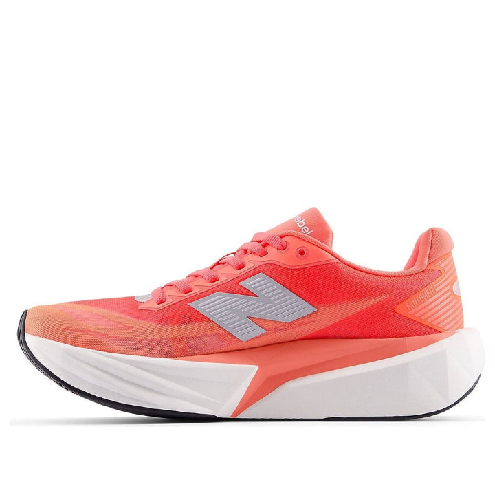 NEW BALANCE FUELCELL REBEL V5 URGENT RED WHITE SILVER WOMENS