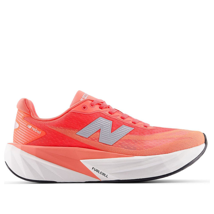 NEW BALANCE FUELCELL REBEL V5 URGENT RED WHITE SILVER WOMENS