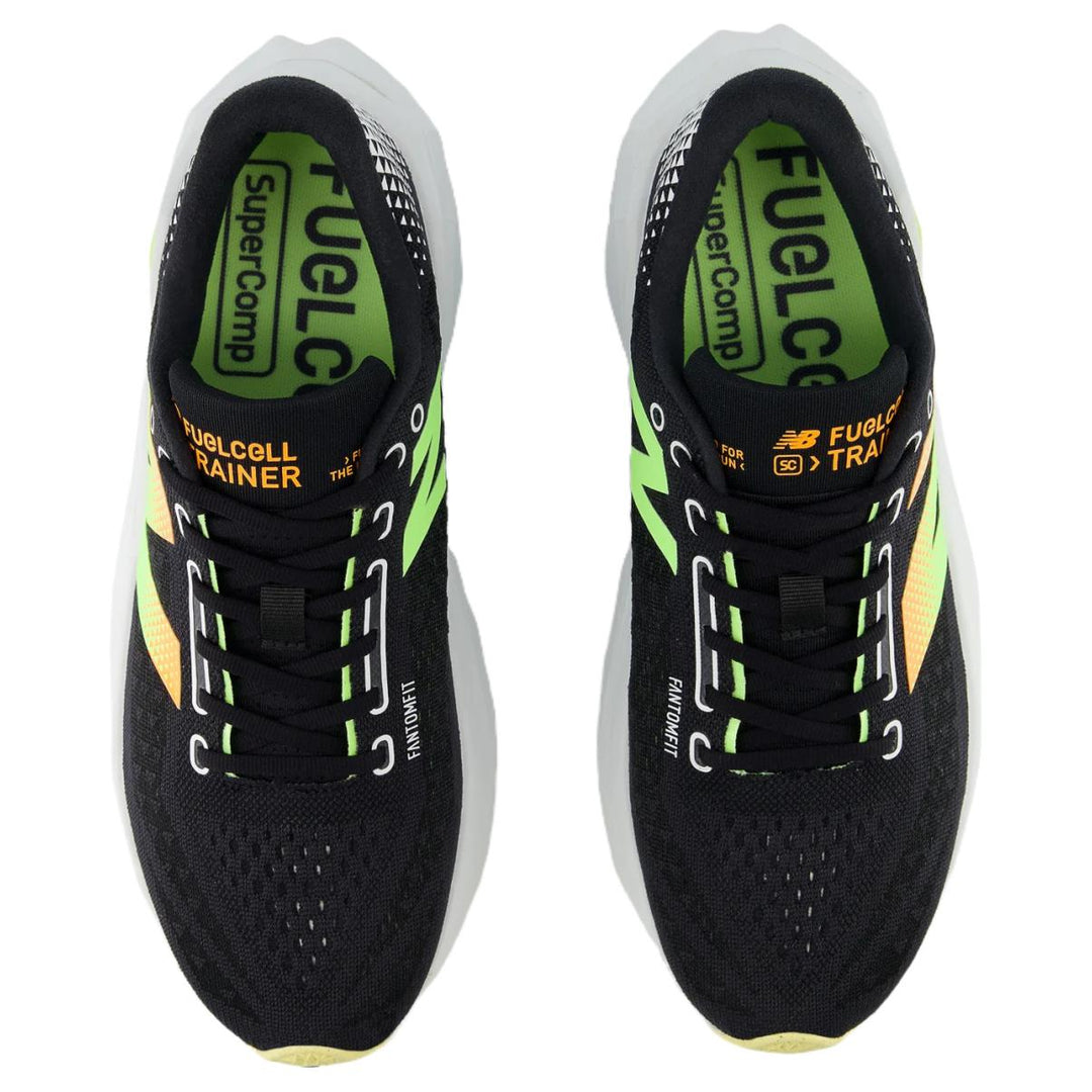 NEW BALANCE FUELCELL SUPERCOMP TRAINER V3 BLACK BLEACHED LIME GLO
