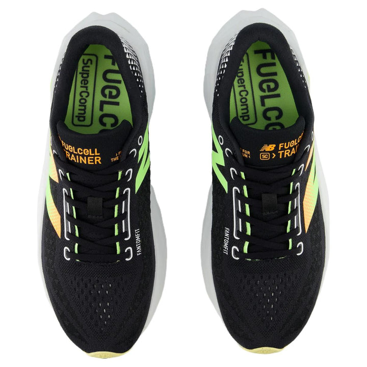 NEW BALANCE FUELCELL SUPERCOMP TRAINER V3 BLACK BLEACHED LIME GLO