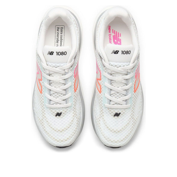 NEW BALANCE INFINION 1080V15 BREATHE WHITE PINK HEAT TANGERINE WOMENS