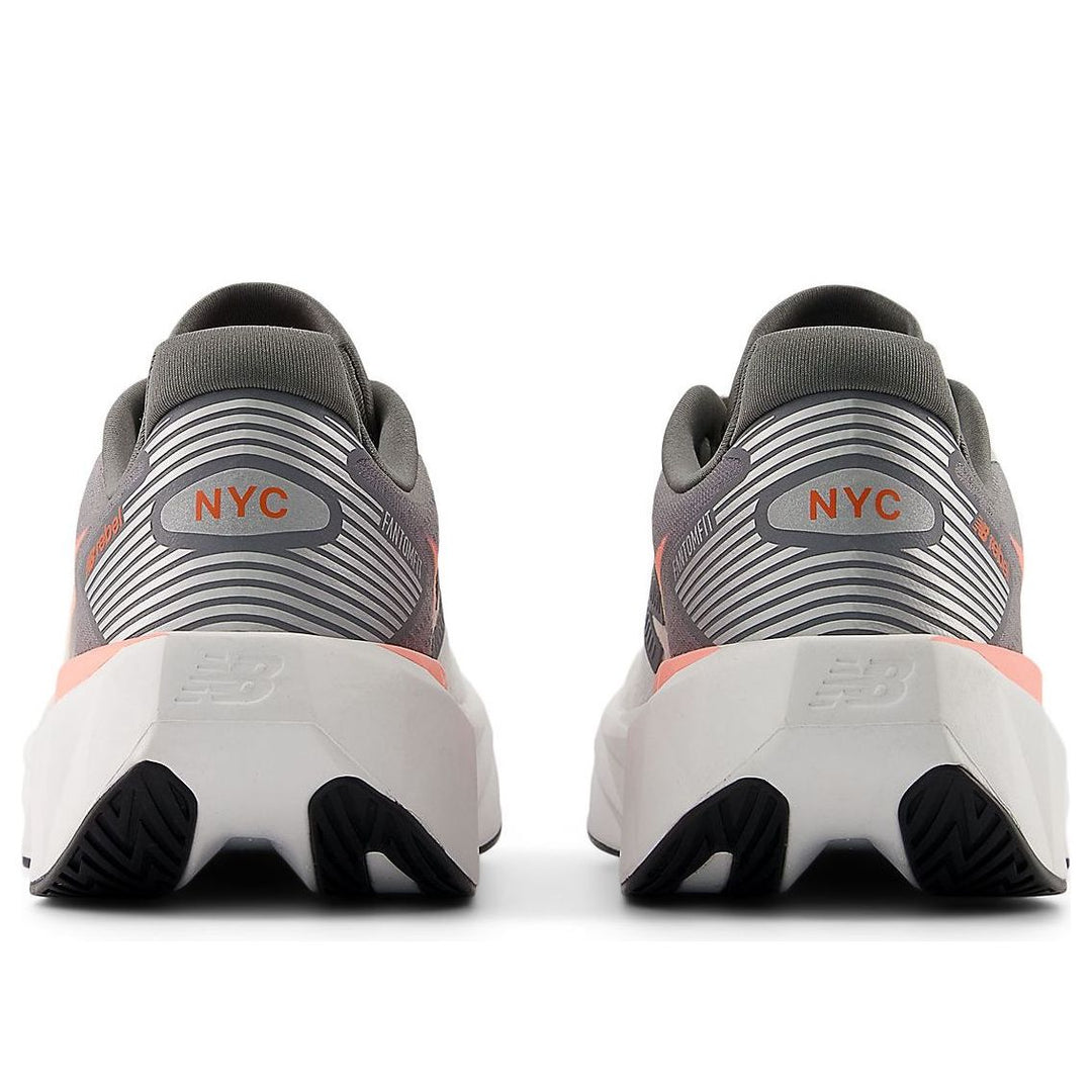 NEW BALANCE TCS NYC MARATHON FUELCELL REBEL V5 GRAPEFRUIT GREY MATTER POPPY WOMENS
