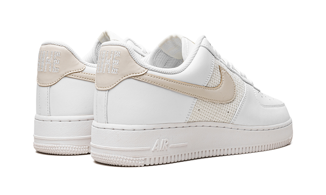 NIKE AIR FORCE 1 07 CROSS STITCH WHITE FOSSIL WOMENS