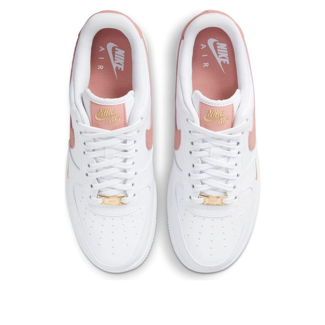 NIKE AIR FORCE 1 07 LOW MINI SWOOSH RUST PINK WOMENS