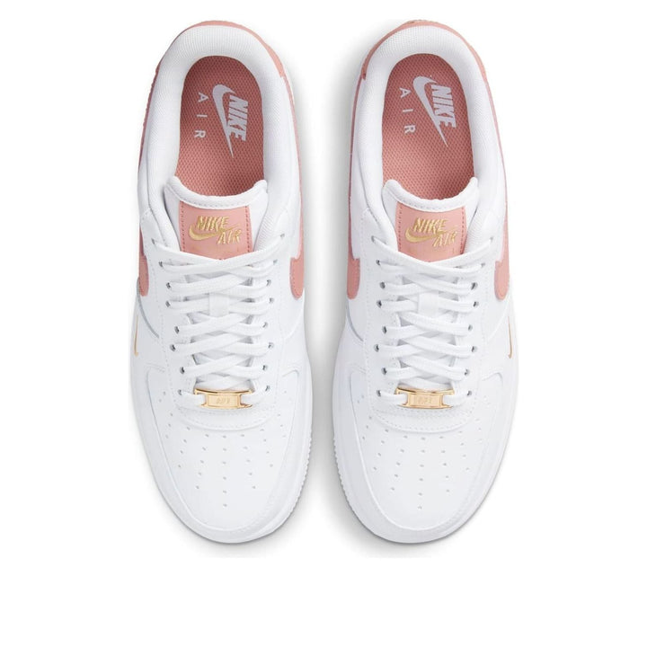 NIKE AIR FORCE 1 07 LOW MINI SWOOSH RUST PINK WOMENS