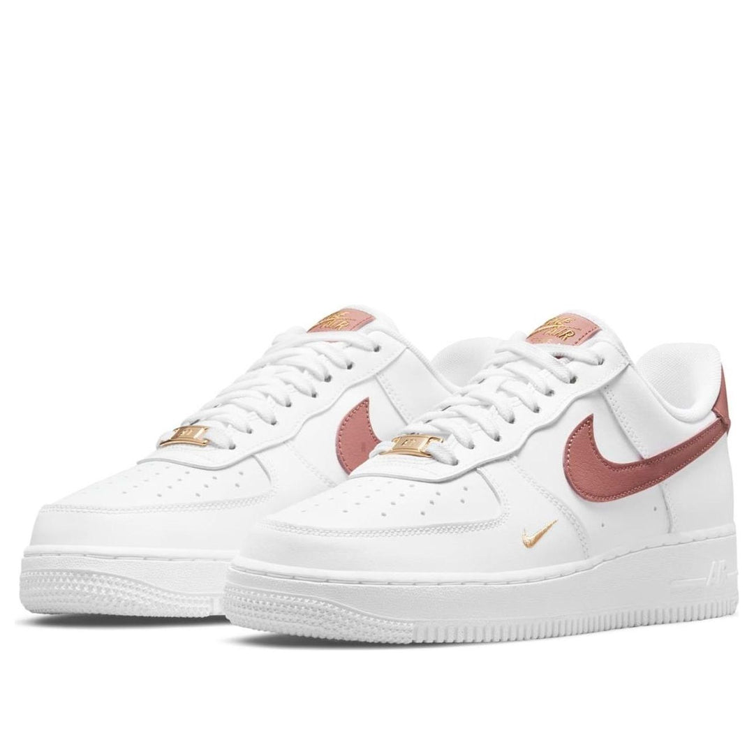 NIKE AIR FORCE 1 07 LOW MINI SWOOSH RUST PINK WOMENS