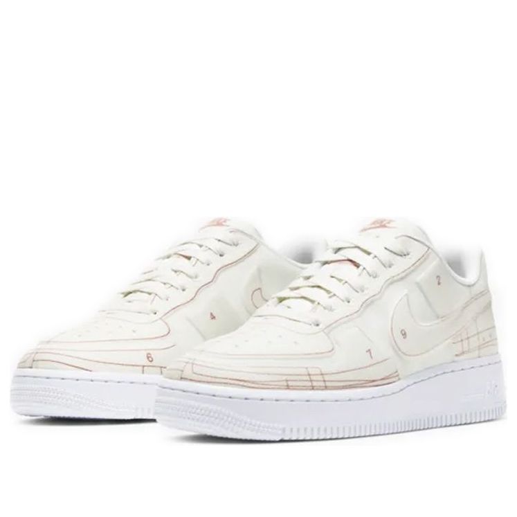NIKE AIR FORCE 1 07 LOW SCHEMATIC SAIL WOMENS