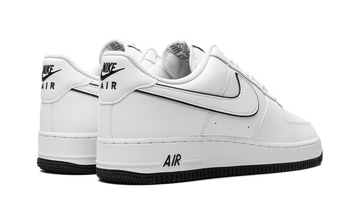 NIKE AIR FORCE 1 '07 LOW WHITE BLACK OUTLINE SWOOSH — Stock