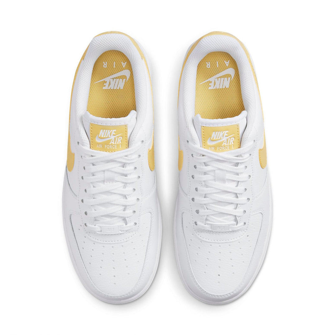 NIKE AIR FORCE 1 07 LOW WHITE SATURN GOLD WOMENS