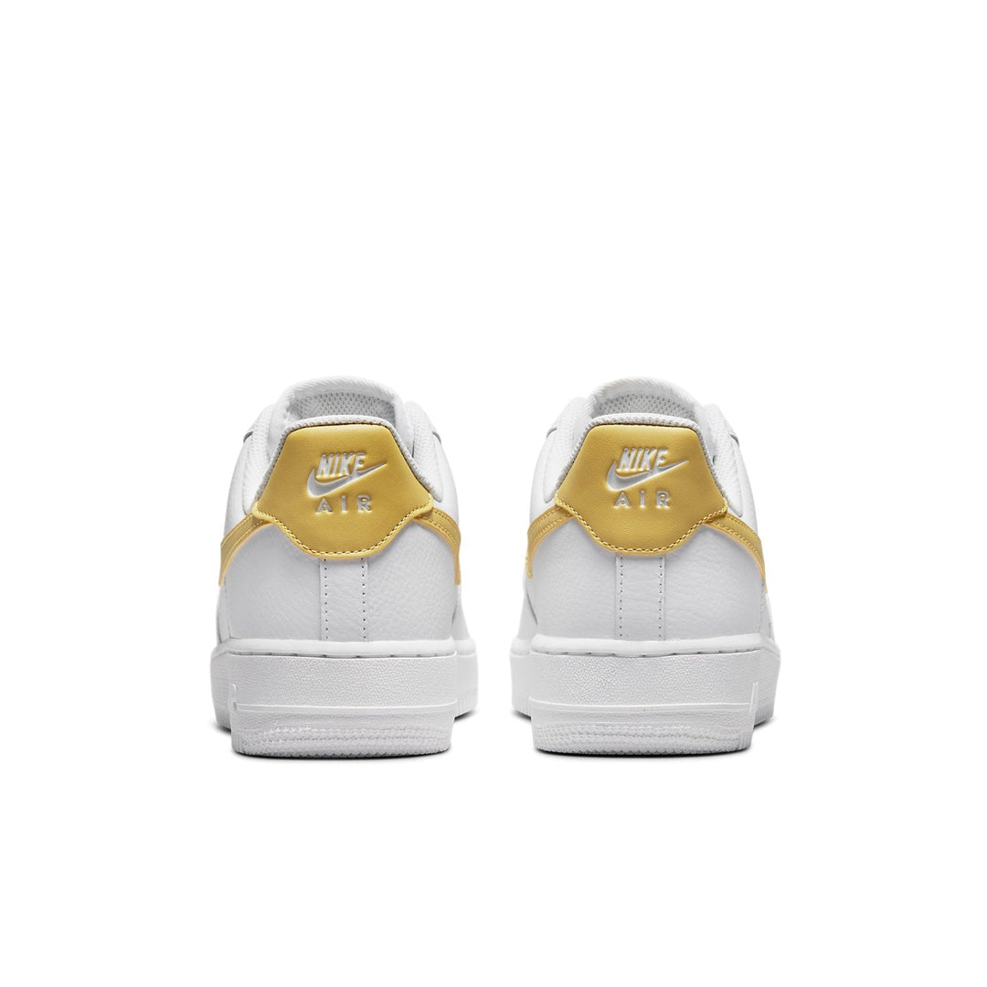 NIKE AIR FORCE 1 07 LOW WHITE SATURN GOLD WOMENS
