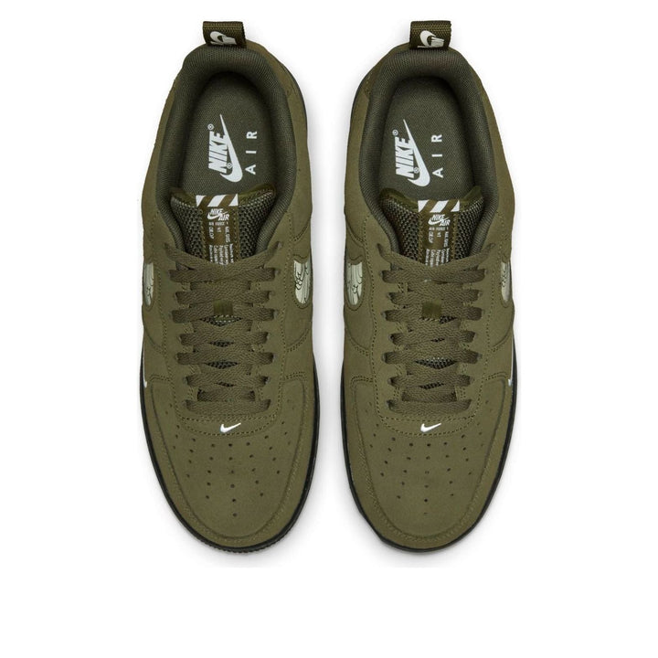 NIKE AIR FORCE 1 07 LV8 REFLECTIVE SWOOSH CARGO KHAKI