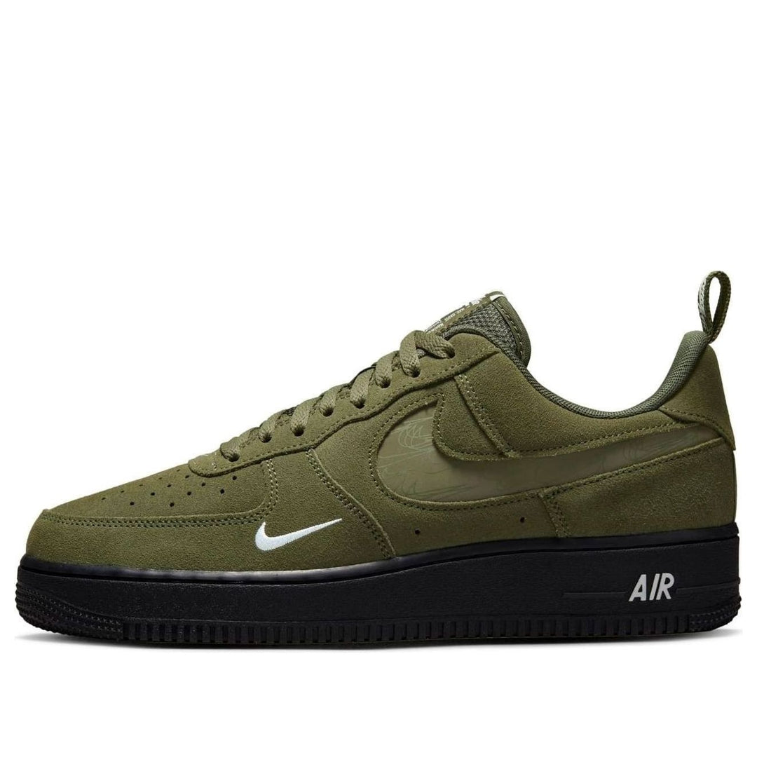NIKE AIR FORCE 1 07 LV8 REFLECTIVE SWOOSH CARGO KHAKI