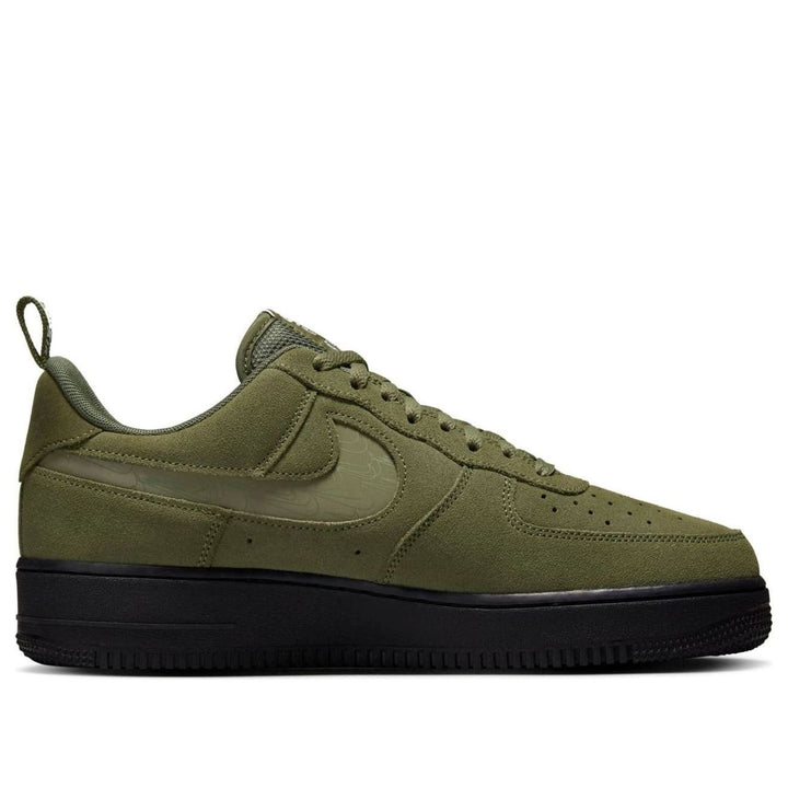 NIKE AIR FORCE 1 07 LV8 REFLECTIVE SWOOSH CARGO KHAKI