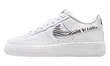 NIKE AIR FORCE 1 'GS 'ZEBRA SWOOSH'