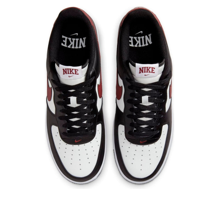 NIKE AIR FORCE 1 LOW 07 BLACK WHITE DARK TEAM RED