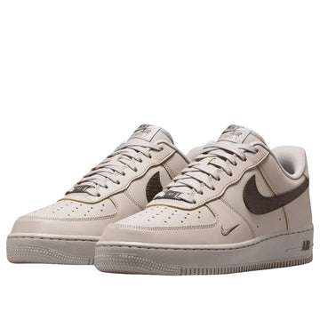 NIKE AIR FORCE 1 LOW '07 CARBON FIBER SWOOSH COLLEGE GREY NEWSPRINT — Stock