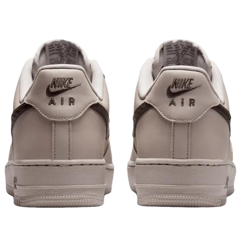 NIKE AIR FORCE 1 LOW '07 CARBON FIBER SWOOSH COLLEGE GREY NEWSPRINT — Stock