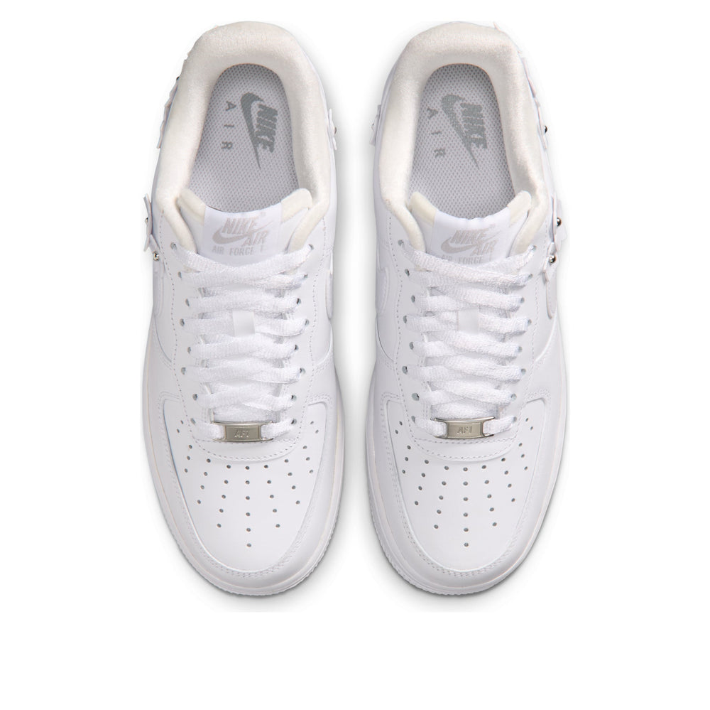 NIKE AIR FORCE 1 LOW '07 FLORETTE WHITE WOLF GREY (WOMEN'S) — Stock #2