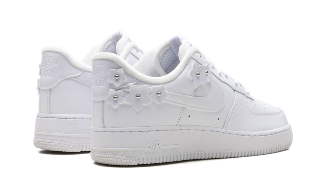NIKE AIR FORCE 1 LOW '07 FLORETTE WHITE WOLF GREY (WOMEN'S) — Stock