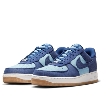 NIKE AIR FORCE 1 LOW '07 LV8 DENIM NAVY WORN BLUE — Stock