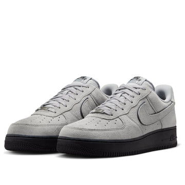 NIKE AIR FORCE 1 LOW '07 LV8 LIGHT SMOKE GREY SUEDE BLACK
