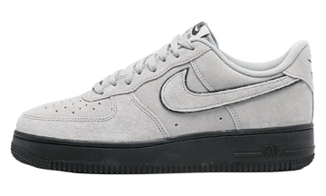 NIKE AIR FORCE 1 LOW '07 LV8 LIGHT SMOKE GREY SUEDE BLACK