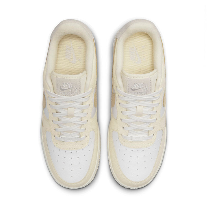 NIKE AIR FORCE 1 LOW 07 MINI SWOOSH COCONUT MILK WOMENS