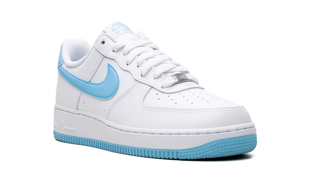 NIKE AIR FORCE 1 LOW 07 WHITE AQUARIUS BLUE — Stock 